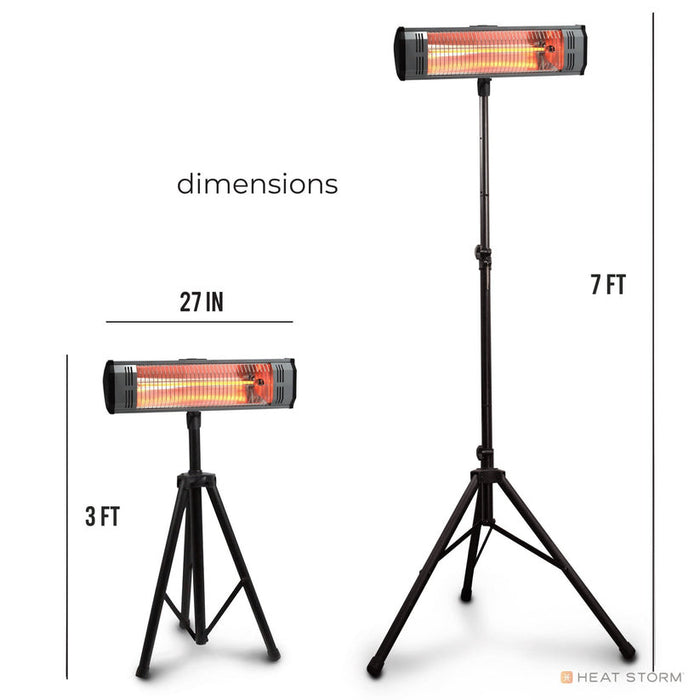 Heat Storm 1500W Tradesman Infrared Heater with Tri-Pod Personal Heater