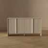 Novara Contemporary 60" Sideboard in Whitewashed Oak (4-Door) | Buffet contemporain Novara 60" en chene blanchi (4 portes)