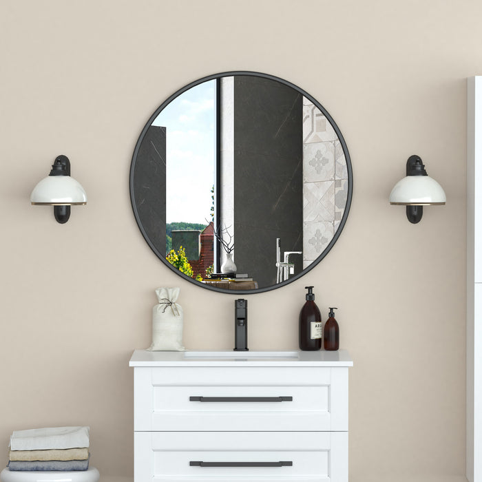Halpert Black 32\" Mirror