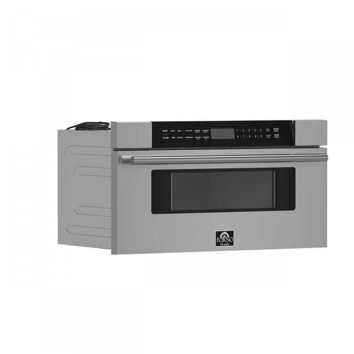 Forno Capoliveri 30-Inch Microwave Drawer, Stainless Steel, 1.2 cu.ft - FMWDR3000-30