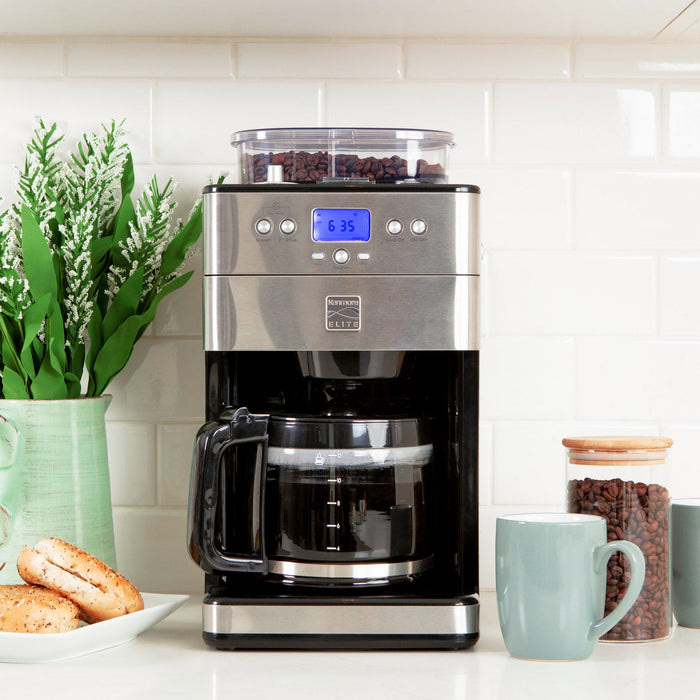 Kenmore Elite Grind & Brew Coffee Maker Stainless Steel - KKECMGBSS