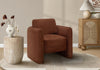 Monarch Specialties - Accent Chair, 32"H, Upholstered, Living Room, Bedroom, Terracotta Fabric, Contemporary | Monarch Specialties - Chaise D'Appoint, 32"H, Rembourre, Salon, Chambre A Coucher, Tissu Terracotta