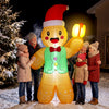 Outsunny 8.2ft Christmas Inflatable Gingerbread Man, Light Brown