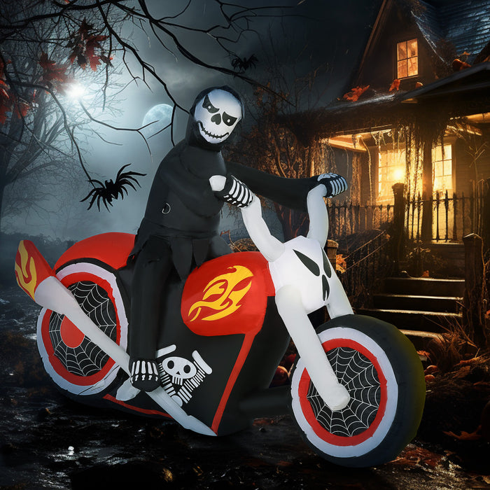 Homcom 4ft Grim Reaper Inflatable Halloween Decoration