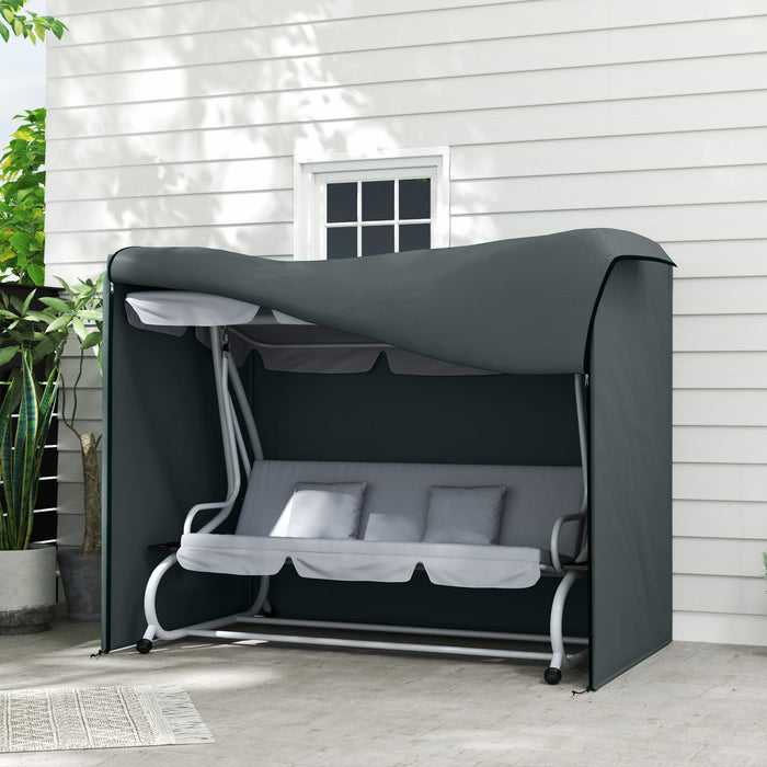Outsunny 3 Seater Garden Swing Cover, Waterproof 420D Swing Bench Cover