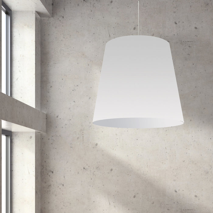 Dainolite Oversized Drum 1 Light Pendant Xlarge White Shade Lamp
