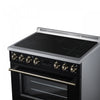 Forno Torino 36 Inch Black Induction Range, 5.36 cu.ft - FFSIN0936-36BLK Electric Range | Cuisiniere a induction Torino 36 pouces noire, 5,36 pi³ - FFSIN0936-36BLK