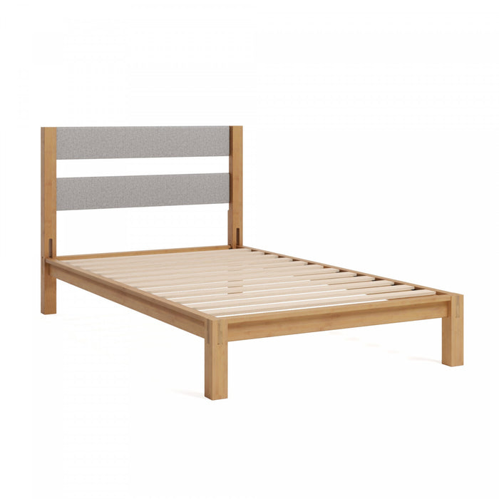 Kumiki Interlocking Bamboo Platform Bed with Headboard - Twin Size