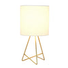 Archar Geometric Wire Table Lamp, Gold, 14"H | Archar Lampe de table geometrique en fil metallique, Or, 14 po H