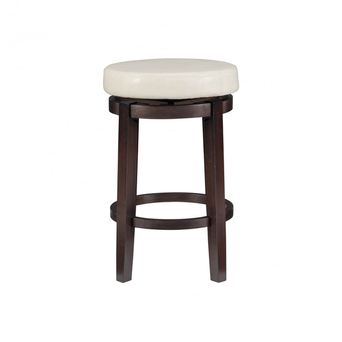 Maya Faux Leather Counter-Height Stool - Beige