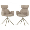 Wrenley Upholstered Swivel Dining Chair with Pedestal Base (Set of 2) | Chaise de salle a manger pivotante Wrenley rembourree avec base sur piedestal (ens. de 2)