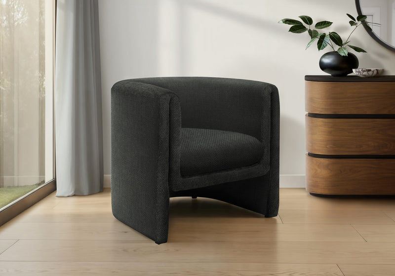 Monarch Specialties - Accent Chair, 29\"H, Upholstered, Living Room, Bedroom, Black Fabric, Contemporary