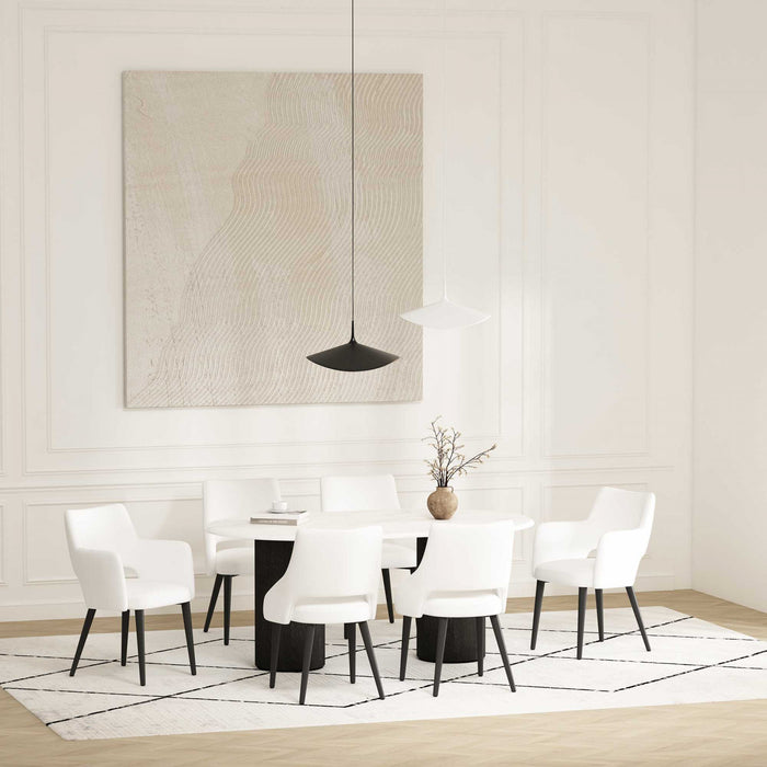 Tremont Modern 6-Piece Dining Chair Set in White
