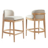 Calista Rubber Wood Counter Stool Set of 2,Natural | Calista – Lot de 2 tabourets de comptoir en bois d’hevea, finition naturelle