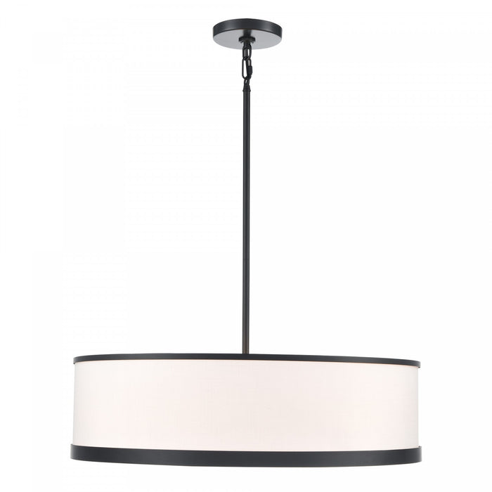 High Street 4 Light Chandelier 24\", Black