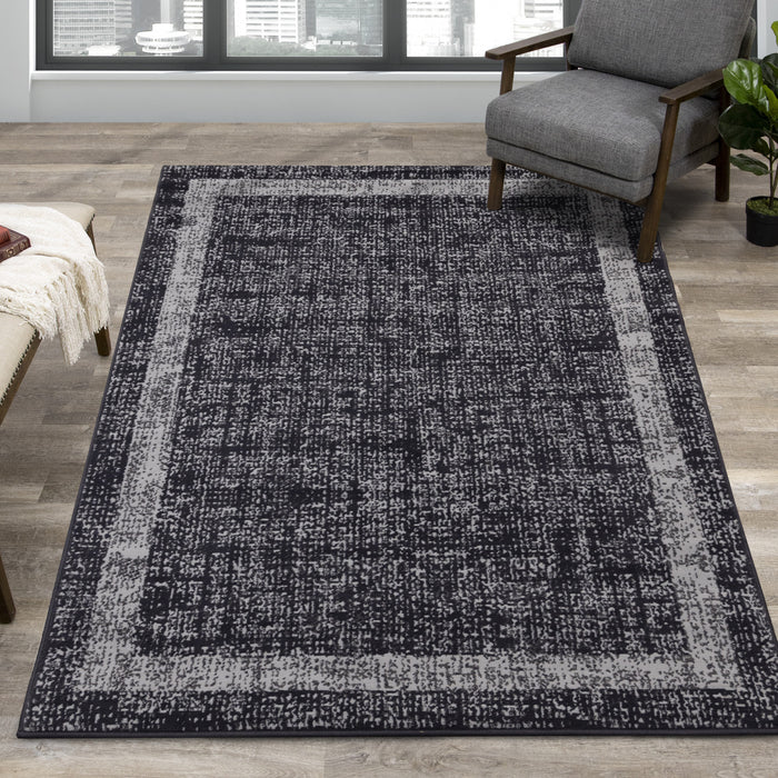 Florence Distressed Border Indoor Area Rug - 4'7\" x 6'7\"