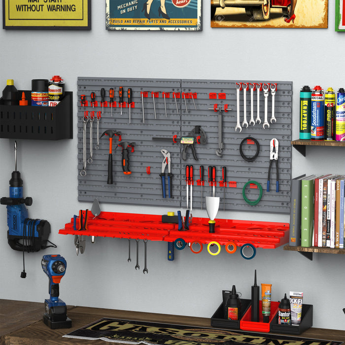 Durhand 54 Piece Wall Mounted Tool Organizer