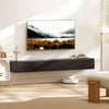 HOMCOM 71" Floating TV Stand for TVs up to 72 Inch, Black