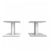 Kanto SP6HD 6" Universal Desktop Speaker Stands with Cable Management - Pair, White | Supports d'enceintes de bureau universels Kanto SP6HD 6" avec gestion des cables - paire, blanc