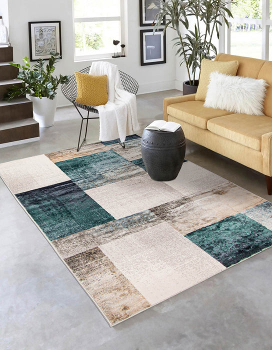 Rylie Teal Area Rug - 8'0\" x 10'0\"