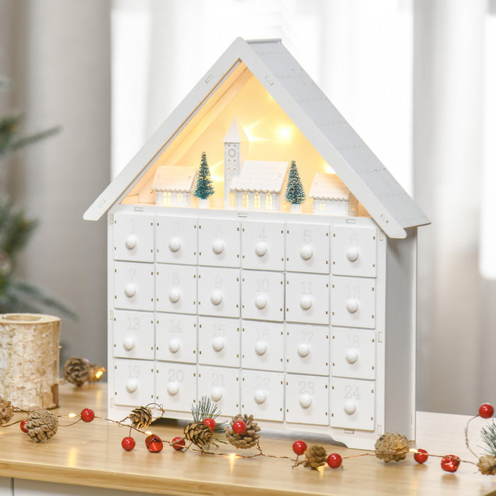 Homcom 15\" Christmas Advent Calendar