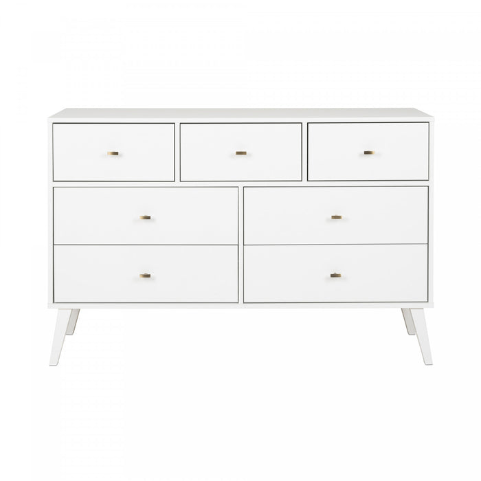 Milo 7-Drawer Dresser - White
