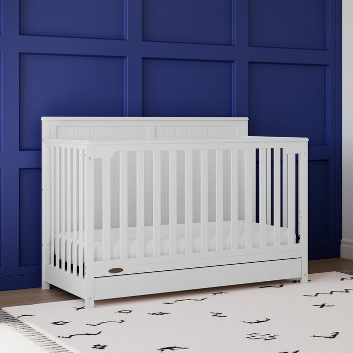 Graco Hadley 5-in-1 Convertible Crib with Drawer - White
