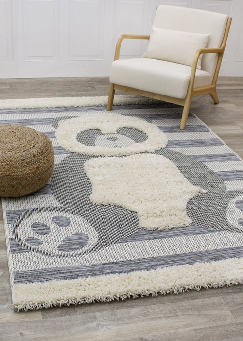 Kids Panda Area Rug - 5'3\" x 7'7\"