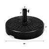 Costway 20'' Round 23L Water Filled Umbrella Base Stand Self-filled Patio Furniture