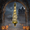 HOMCOM 6FT Halloween Hanging Mummy, Upside Down Cocoon Dead Body Decoration