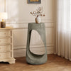 Brio 26.57" Rustic Tree-Stump MGO Accent Table, Unique Wood Grain Indoor Side Table, Grey | Table d'appoint style souche Brio 26,57 pouces MGO, table laterale interieure grain de bois unique, gris