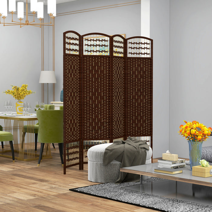 Homcom Folding Room Divider 5.6 Ft Privacy Screen Panel