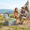 Outsunny 12 Volt Car Refrigerator, 12QT Car Fridge Electric Cooler, 12/24V DC and 110-240V AC, -4℉~68℉, Portable Refrigerator for Truck SUV Travel Camping Road Trips Tailgating