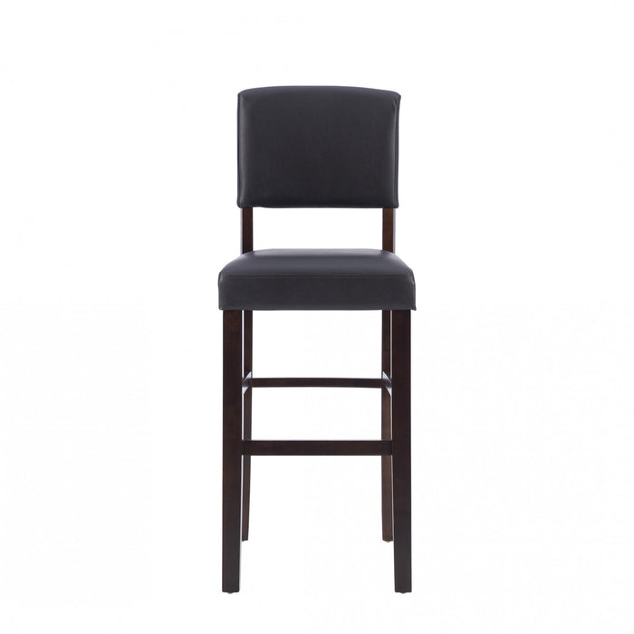 Monaco Faux Leather Barstool - Espresso