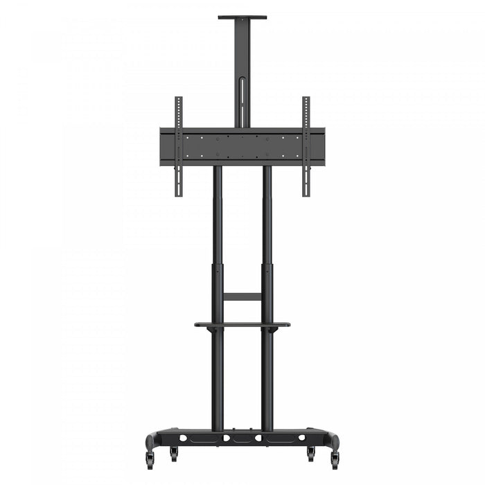 Kanto MTM86PL Height Adjustable Rolling TV Stand for 55\" - 86\" TVs and Interactive Displays, Black Tv Mount