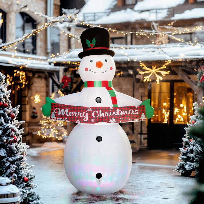 Outsunny 7FT Christmas Inflatables Snowman, Christmas Inflatable Decoration