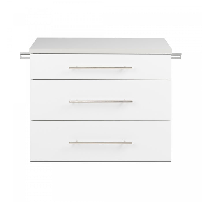 Hangups 3-Drawer Base Storage Cabinet - White
