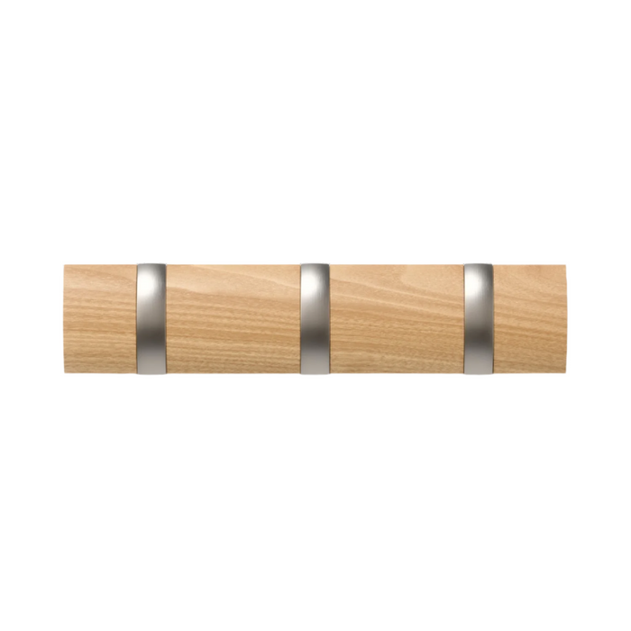 Umbra 3 Flip Wall-Mounted Hooks - Natural