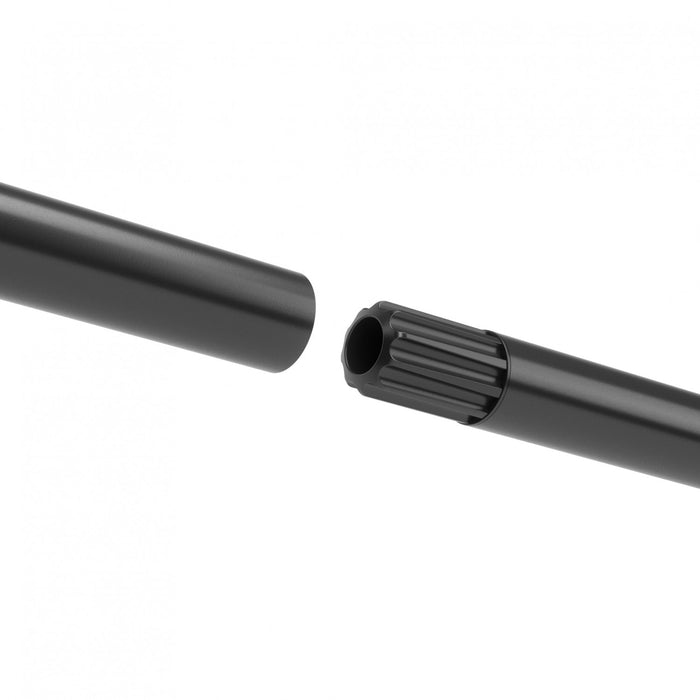 Umbra Zen Matte Black Expandable 1\" Curtain Rod - 32\"-64\" 