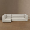 Lukas Contemporary Modern 118" Left-Facing 2-Piece Sectional Sofa in Cream | Canape sectionnel moderne contemporain Lukas 2 pieces, 118", oriente a gauche, couleur creme