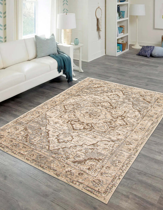 Priya Beige Area Rug - 8'0\" x 10'0\"