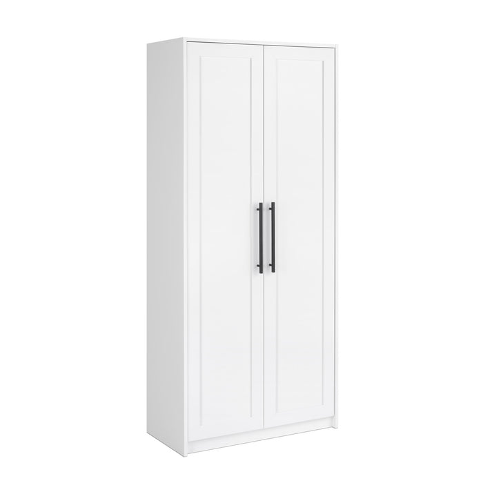 Elite Premium Home Accent Storage Cabinet with 5 Shelves - White