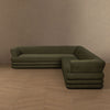 Royal Contemporary Modern 2-Piece Sectional in Green | Canape d’angle moderne contemporain royal 2 pieces vert