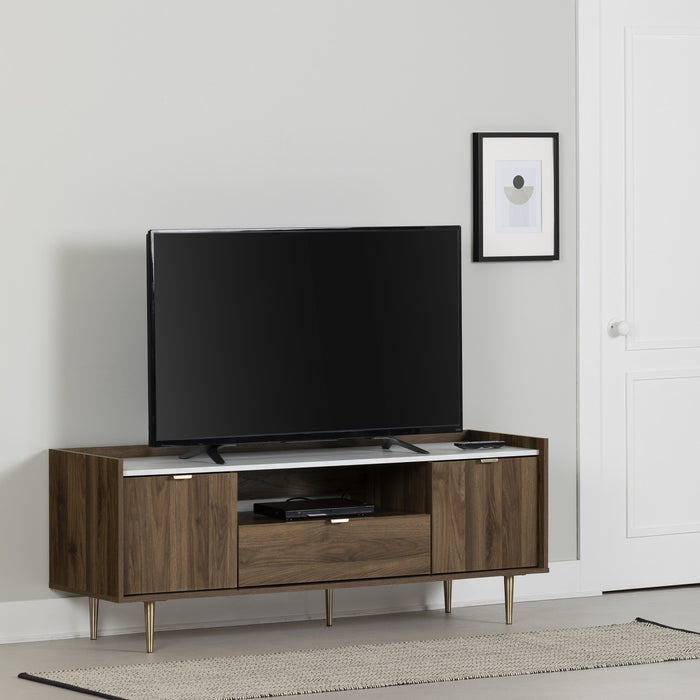 Hype 61” TV Stand - Natural Walnut