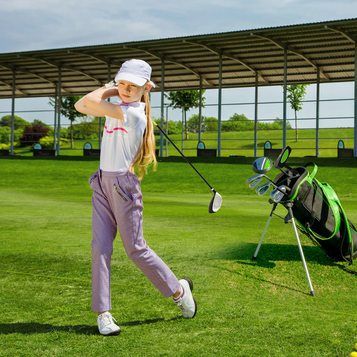 Ultimate Junior Complete Golf Club Set For Kids Age 11-13 Years Old Golf Practice Set Green