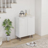 HOMCOM Shoe Cabinet, High Gloss Shoe Storage Cabinet, White