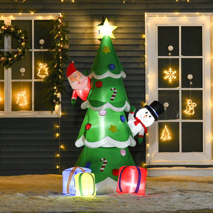 Homcom 7ft Tree Inflatable Christmas Decoration