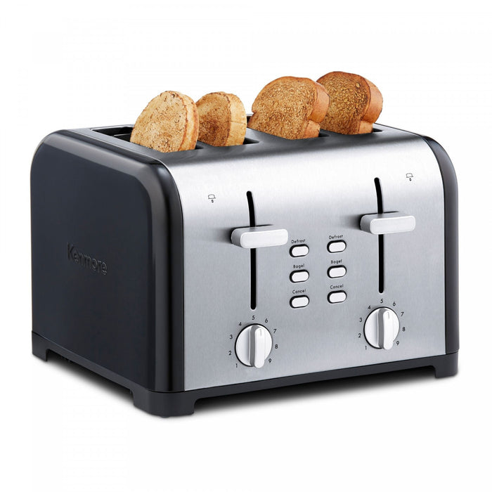 Kenmore 4-Slice Toaster with Dual Controls Black - KKTSDC4SB