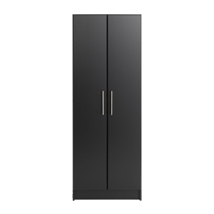 Elite Deep Storage Cabinet with Fixed & Adjustable Shelves - Black