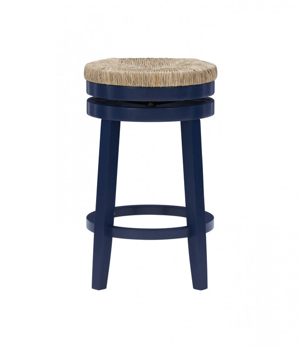 Morgan Counter-Height Stool - Navy Blue